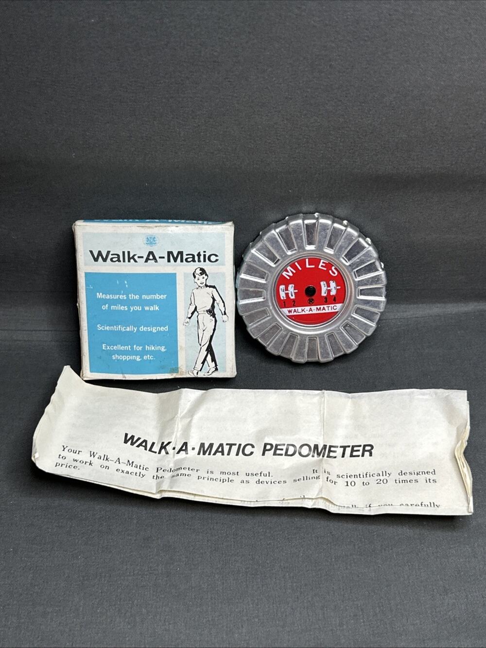 Vintage Walk-A-Matic Pedometer Boxed Japan